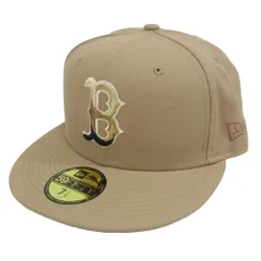NEW ERA ニューエラ 59FIFTY ワールドシリーズ ブルックリン・ドジャース ベースボール キャップ ベージュ ブラウン系 7 1/4【極上美品】【中古】