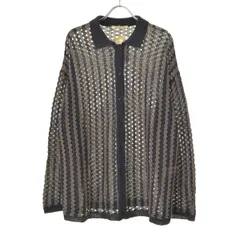 【pualcecin】ジャガードストライプ襟付きカーディガン長袖カーディガン