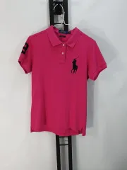 ポロラルフローレン ビックポニー 半袖 カラーTシャツ ピンク L