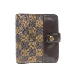 3135 LOUIS VUITTON ルイヴィトン ダミエ コンパクトウォレット 折り財布 ラウンドファスナー