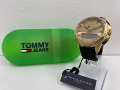 ▼最終値下▼TOMMY HILFIGER トミーヒルフィガー 腕時計　1791762  ブラック/ゴールド　ラバーベルト