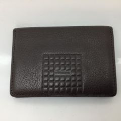 Burberry ダークブラウン レザー 名刺入れ - メルカリ