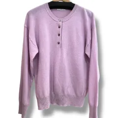 SLOBE IENA スローブ イエナ echecs ヘンリープルオーバー 25-080-012-2770-4-0 ふんわり手触り しなやか ゆったりシルエット 25年製 パープル レディース 冬 ゴーゴー古着セントラルパーク名古屋店NO.1698
