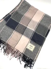 JILL ｂｙ JILLSTUART ジルスチュアート アクリル チェック 大判 マフラー ストール ピンク ■■レディース