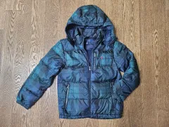 ポロ ラルフローレン CHECK フード ダウン アウター 10 12歳 Mサイズ