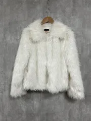 day closet デイクローゼット ブルゾン フェイク ファー ジャケット 白 ◆■ レディース