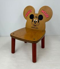 【中古品】ミッキーマウス キッズチェア ヴィンテージ 椅子 木製 (2512261)