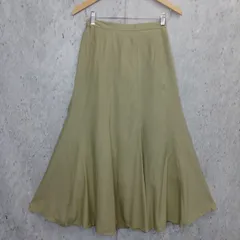 earth music&ecology アースミュージックアンドエコロジー レディース ロングフレアスカート グリーン サイズF 〇□