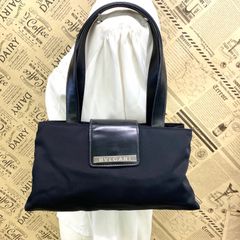 ブルガリ ハンド トートバッグ ナイロンビーゼロ 黒 FZ107