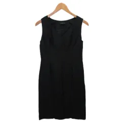 ダーマコレクション dama collection シルクワンピース ノースリーブ ミモレ ロング 絹 シルク100% 9AR 黒 ブラック 13016-01356 ■YHS9