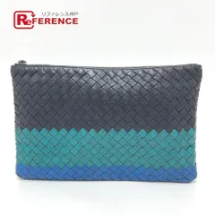 BOTTEGA VENETA ボッテガヴェネタ クラッチバッグ イントレチャート レザー ブラック