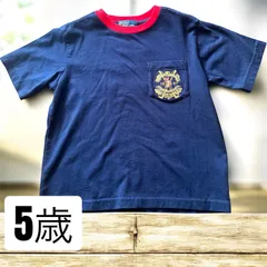 新品　未使用　５歳　Ralph Lauren ラルフローレン　ネイビー　Tシャツ　半袖　男の子　キッズ