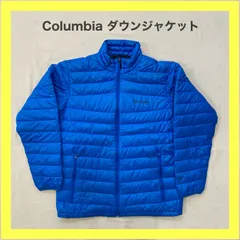 Columbia　コロンビア　ダウンジャケット　ダウン　ジャケット　ジップアップ　アウトドア　キャンプ　冬物　アウター　ロゴ刺繡　かっこいい　L