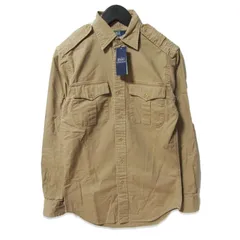 未使用 POLO RALPH LAUREN ポロ ラルフローレン 長袖シャツ MNPOWOV16822141 CUSTOM FIT DOBBY UTILITY SHIRT ベージュ XS 27112185
