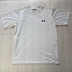 ト2512-②-5474 アンダーアーマー　UNDER ARMOUR ロゴプリントTシャツ　白　XL