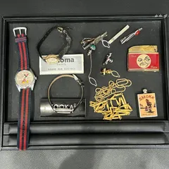 ⑤遺品整理 メッキアクセサリー 時計　アクセサリーおまとめ ネックレス  ライター　セイコー　SEIKO　シチズン