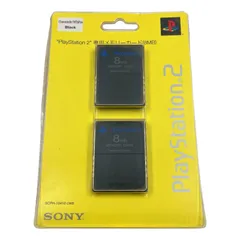 KO2 SONY ソニー PS2ハード PlayStation 2専用メモリーカード(8MB) ブラック2枚 中古 メモリー ゲーム プレステ2
