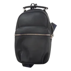aniary アニアリ 07-07001 Shrink Leather シュリンクレザー 2WAY ボディバッグ ネイビー系【新古品】【未使用】【中古】のサムネイル