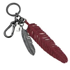 ☆☆COACH コーチ キーホルダー キーリング 羽 レッド