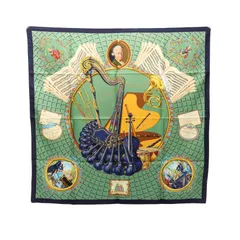 エルメス HERMES スカーフ カレ90 Wolfgang Amadeus Mozart シルク カレ90 レディース Used A