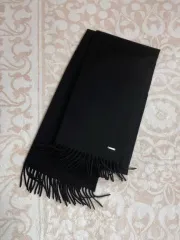 ロロ・ピアーナ ブラック カシミア マフラー