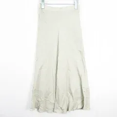 ローリーズファーム LOWRYS FARM フレア ロング スカート レーヨン F ライトベージュ kz13224