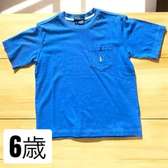 新品　未使用　６歳　Ralph Lauren ラルフローレン　青色　ブルー　Tシャツ　男の子　女の子　ユニセックス　キッズ