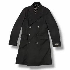 参考上代1078000円 未使用 BELVEST NEW CLASSIC POLO COAT CASHMERE VICUNA ニュークラシックポロコート カシミヤ ビキューナ ベルベスト PT560-9534AL ブラック 46 (5746M)