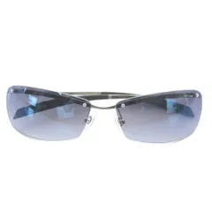 ポリス POLICE 眼鏡 サングラス メタルフレーム グラデーション ハーフリム スクエア ロゴ シルバー色 /XZ ■GY18