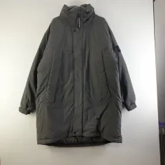 カルバン・クライン メンズM グレー ダウン ロングアウター L1508