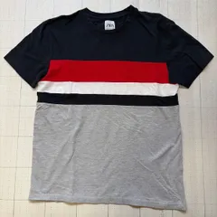 ト2512-②-5475 ザラ　ZARA 半袖Tシャツ　ライン入り　M