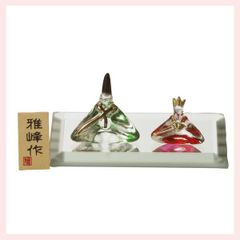 8883)Multi Glass 雛人形 お雛様 ガラス細工 - メルカリ