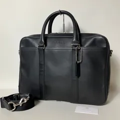 2511-382｜美品｜コーチ 2WAYビジネスバッグ レザー ブラック