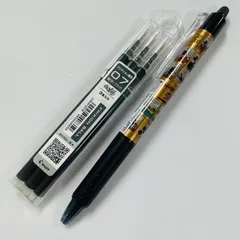 【新品・訳あり】ディズニー　フリクションボールノック 黒0.7mm ＆ 替え芯（3本入り）セット　サンスター文具×パイロット　ミッキー・ミニー柄　4902505408359