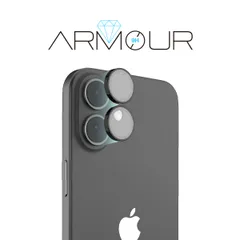 iPhone 16 iPhone16 Plus カメラ保護 フィルム 指紋 傷 防止 カメラ レンズカバー 9H 強化ガラス カメラカバー iPhone16Plus アイフォン 16 対応 RAPTIC Armour