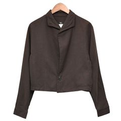 Y’s YOHJI YAMAMOTO　ワイズ ヨウジヤマモト　Archive　ウールギャバジンクロップドジャケット　ショートジャケット　YL-B56-105　8054000228942