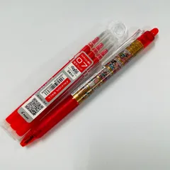 【新品・訳あり】ディズニー　フリクションボールノック 赤0.7mm ＆ 替え芯（3本入り）セット　サンスター文具×パイロット　ミッキー・ミニー柄　4902505408366