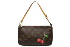 極美品 LOUIS VUITTON ルイヴィトン モノグラム チェリー ポシェットアクセソワール アクセサリーポーチ 村上隆 M95008 中古 4b010846