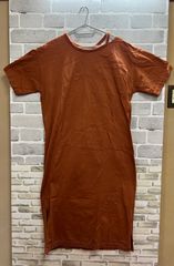 【H2-62】◇  Natural Beauty Basic　Mサイズ　ワンピース　茶色