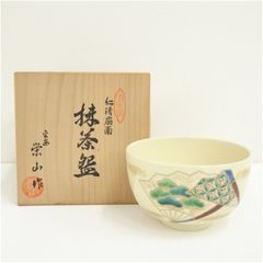 3050 仁清茶碗 平安 康平造 京焼 抹茶茶碗 茶道具 年代物 仁清 共箱 茶碗 京焼 平安仁清写 抹茶碗 原平作 茶道具 茶器 木箱 共箱 - メルカリ