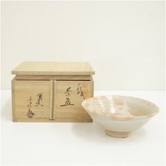 イ882 茶碗『橋本美峰造』『色絵 蛍 ホタル 平茶碗 共箱』茶道具 抹茶
