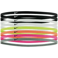 NIKE ナイキ ユニセックス大人 スキニー ヘッドバンド 8本パック BN2070-909 スカッシュ