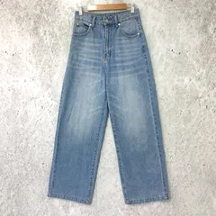 Classical Elf クラシカルエルフ 美シルエット ハイウエスト ルーズ デニム パンツ ライトブルー Sサイズ □□