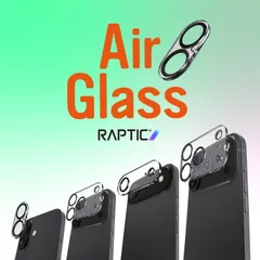 iPhone 17 カメラ保護 フィルム 2枚 セット 指紋 傷 防止 カメラカバー 9H ガラス レンズカバー iPhone17 アイフォン17 対応 RAPTIC Air Glass