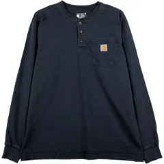古着 カーハート Carhartt Loose Fit ヘンリーネック ロングTシャツ ロンT メンズM相当/eaa599726