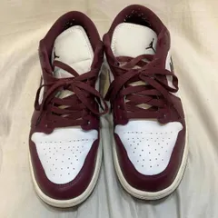 NIKE WMNS AIR JORDAN 1 LOW スニーカー size27.5㎝ DC0774-161 ヴァーガンディ×ホワイト ナイキ