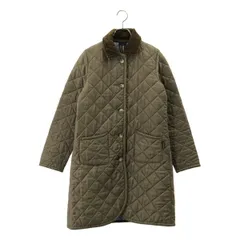 LAVENHAM / ラベンハム | ロゴボタン キルティング コート フーディ | 38 | ブラウン系 | レディース