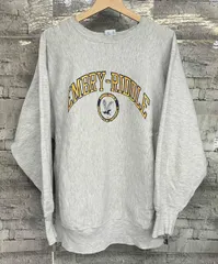 Champion REVERSE WEAVE チャンピオン リバースウィーブ 90s 刺繍タグ USA製 エンブリーリドル空港大学 サイズXL グレー