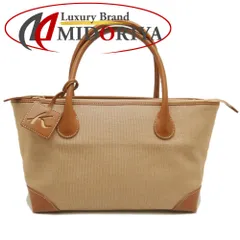 Kitamura キタムラ ハンドバッグ キャンバスxレザー ブラウン レディース /253391【中古】