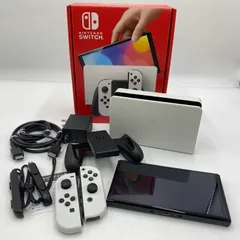 【中古品】 Nintendo Switch ニンテンドースイッチ (有機ELモデル) 本体 Joy-Con(L)/(R) ホワイト ゲームハード 【034-250830-yo-9-tei】
